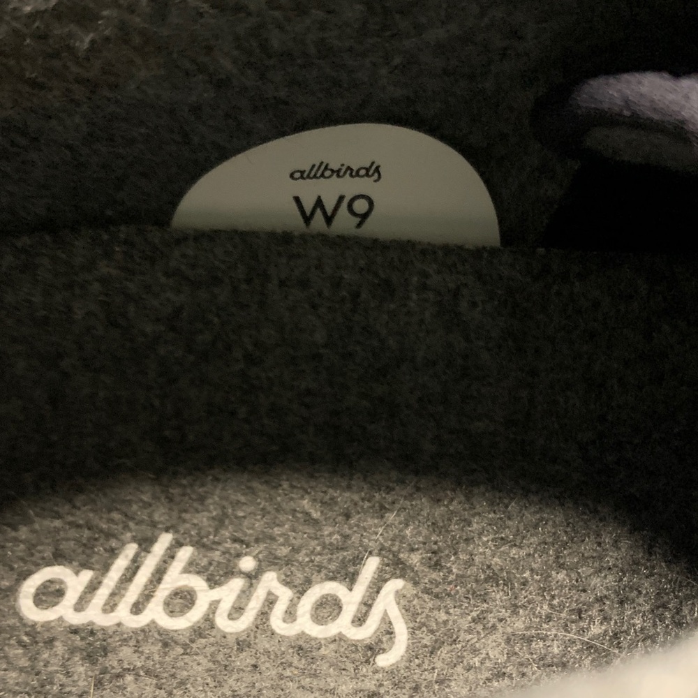 Women Allbirds Midnight Blue Knit Sneakers with White Soles - Picture 5 of 6